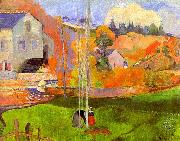 Paul Gauguin Breton Landscape Norge oil painting reproduction
